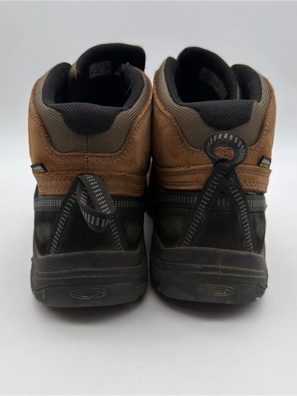 KEEN Targhee IV Mid Mens Leather Hiking Boots Shoes Size 14 Brown Waterproof